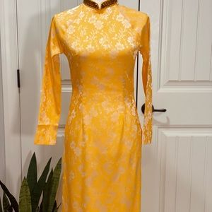 Thái Tuấn fabric Vietnamese traditional dress dress